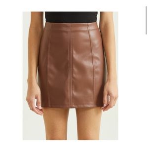 Altar’d State Jenny Faux Leather Skirt, Size Small, NWOT
